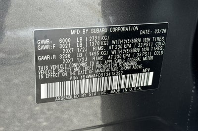 2026 Subaru Ascent Limited 8-Passenger