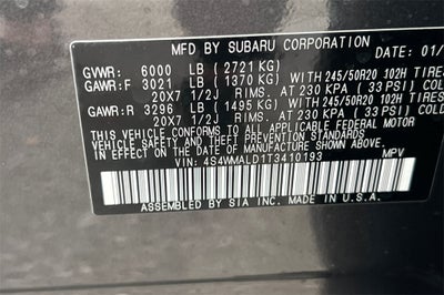 2026 Subaru Ascent Onyx Edition Touring 7-Passenger