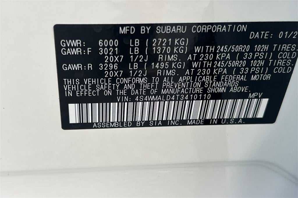 2026 Subaru Ascent Onyx Edition Touring 7-Passenger