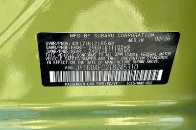 2026 Subaru Impreza Sport