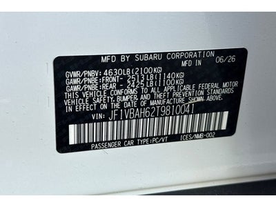 2026 Subaru WRX Base