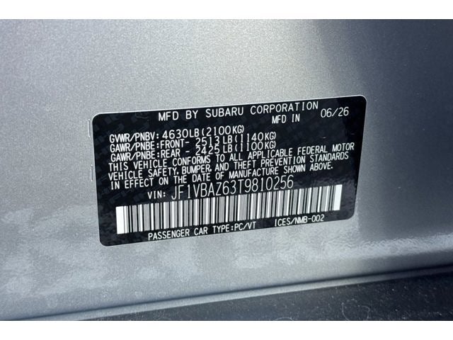 2026 Subaru WRX tS