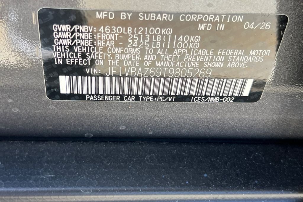 2026 Subaru WRX tS