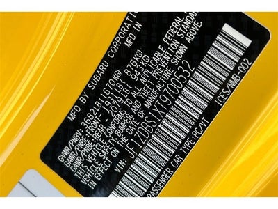 2026 Subaru BRZ Series. Yellow