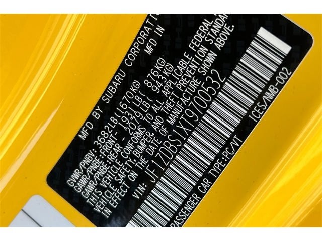 2026 Subaru BRZ Series. Yellow