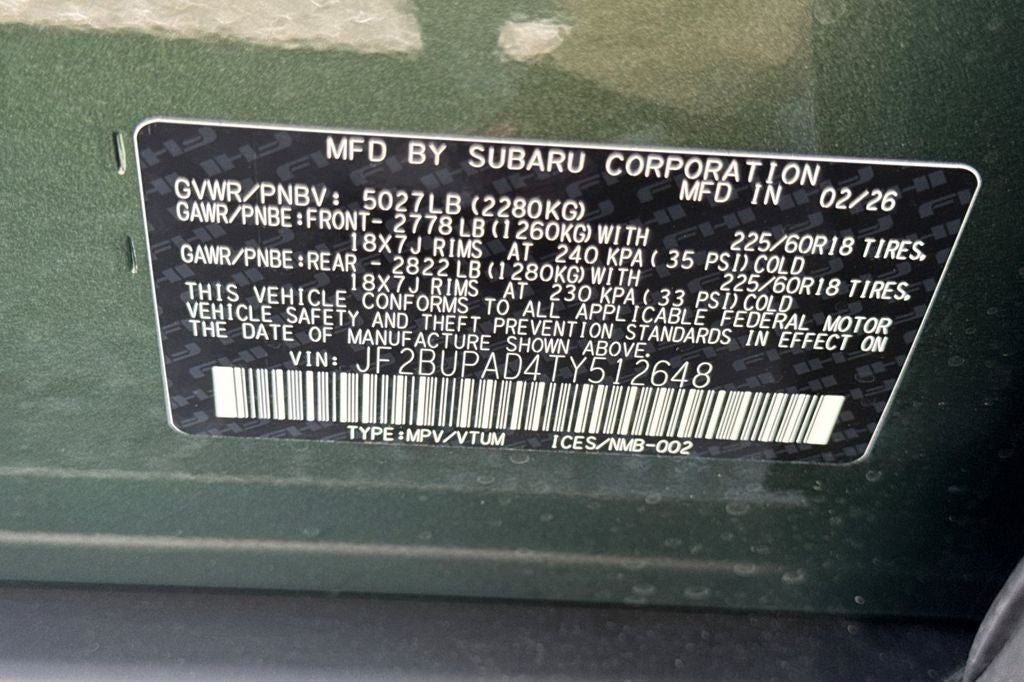 2026 Subaru Outback Premium