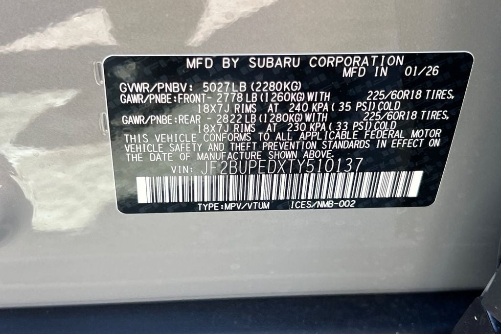2026 Subaru Outback Touring
