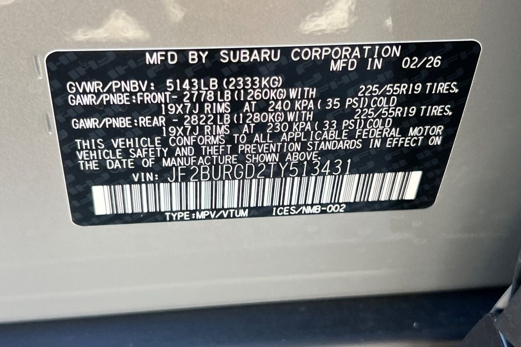 2026 Subaru Outback Limited XT