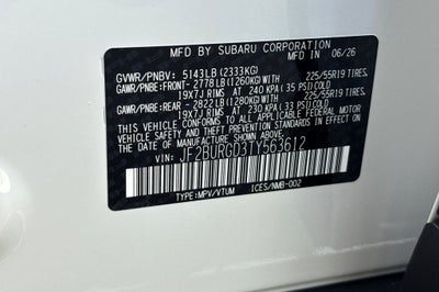 2026 Subaru OUTBACK Limited XT