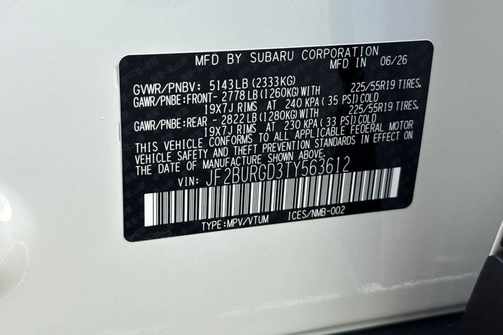 2026 Subaru OUTBACK Limited XT