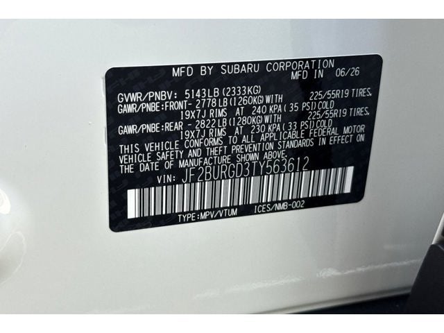 2026 Subaru OUTBACK Limited XT