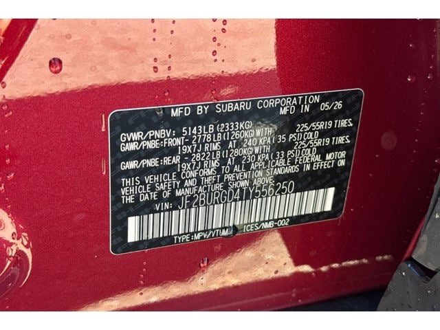 2026 Subaru OUTBACK Limited XT