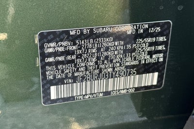 2026 Subaru Outback Touring XT