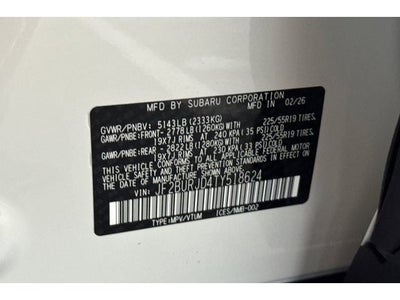 2026 Subaru Outback Touring XT