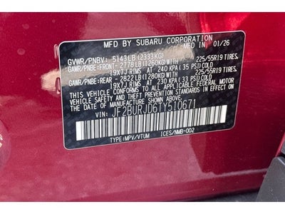 2026 Subaru Outback Touring XT