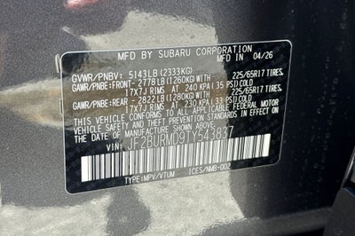 2026 Subaru OUTBACK Wilderness