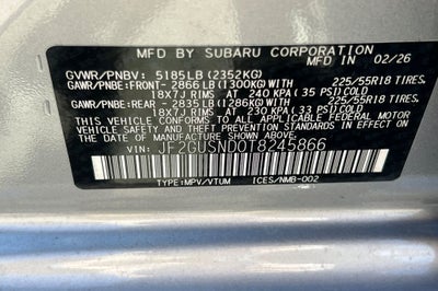 2026 Subaru Crosstrek Hybrid Limited Hybrid