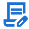 An icon representing a checklist and pencil.