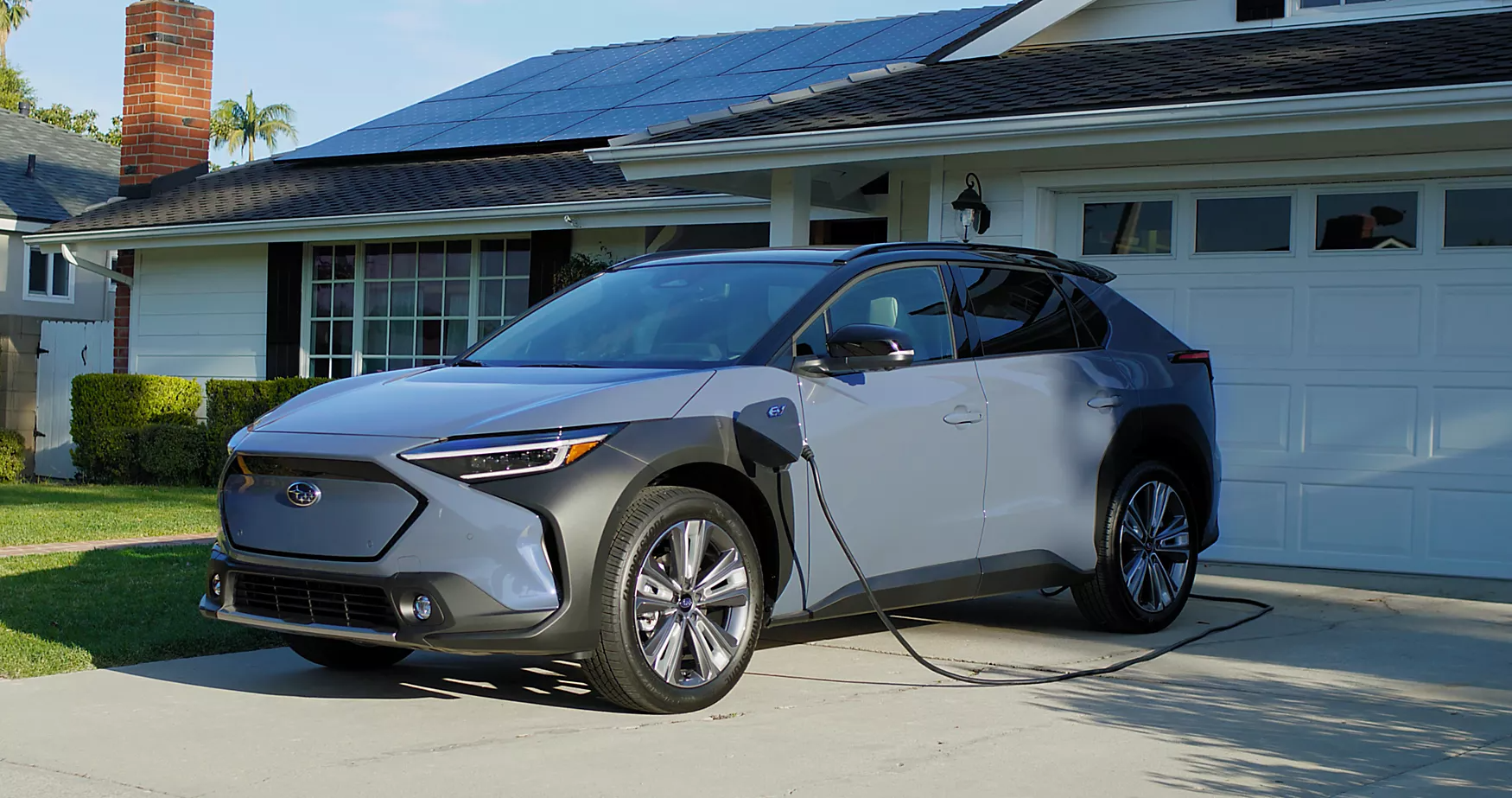 2025 Subaru Solterra Parked Being Charged