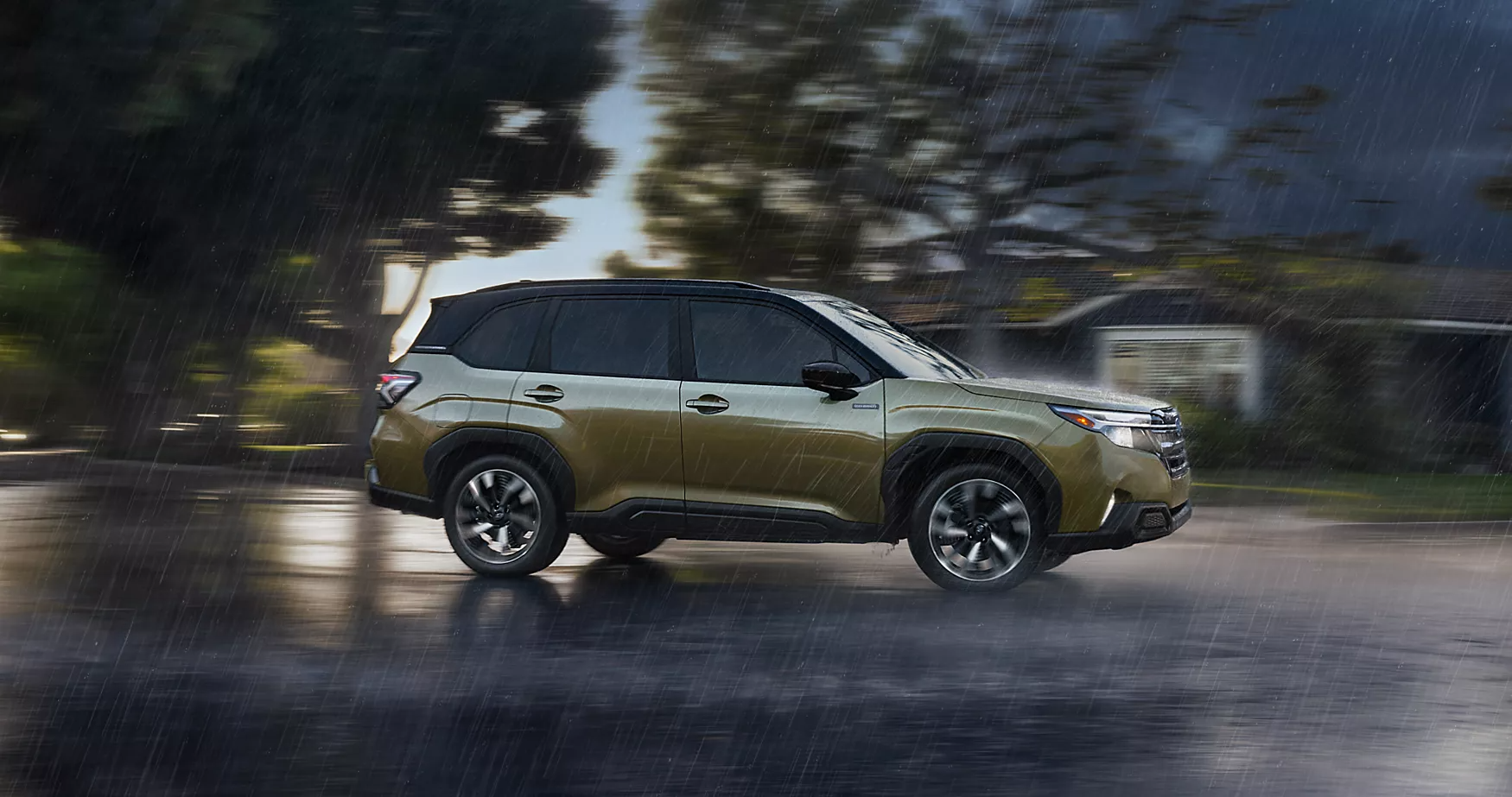 2025 Subaru Forester Hybrid Driven in Rain