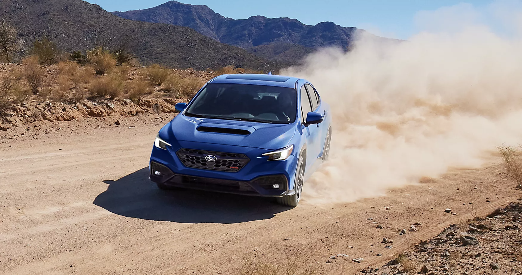 2025 Subaru WRX on Dirt Road